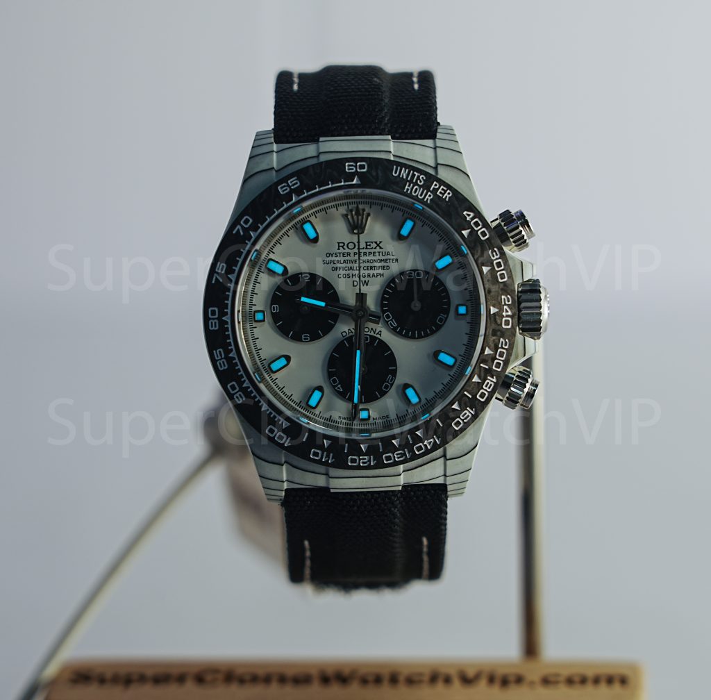 Rolex Cosmograph Daytona DiW Carbon Fiber White Dial 40mm Replica Watch - 2-120-scaled