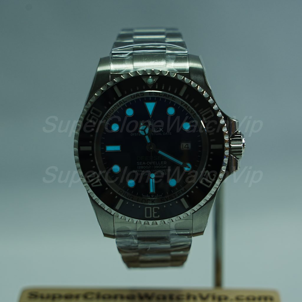 Rolex Deepsea 126660 904L Steel Black Ceramic Bezel D-Blue Dial Oyster Bracelet 44mm Replica Watch - 2-136-scaled