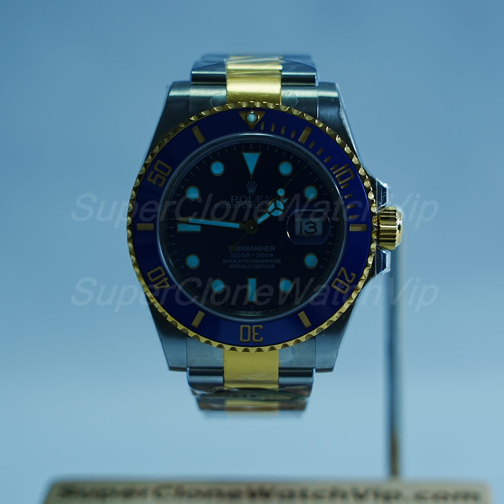 Rolex Submariner 126613LB Two-Tone Blue Dial Blue Ceramic Bezel Two-Tone Oyster Bracelet 41mm Replica Watch - 2-161-scaled