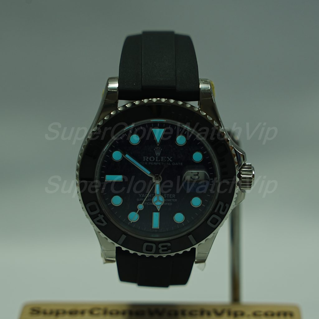 Rolex Yacht-Master 42 226659 904L Steel Falcon's Eye Dial Matte Black Ceramic Bezel Rubber Strap 42mm Replica Watch - 2-188-scaled