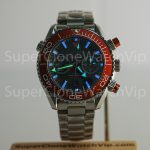Omega Seamaster Planet Ocean 600M Chronograph Steel Model Grey Dial Orange Ceramic Bezel Steel Bracelet 45.5mm Replica Watches - 2-191-scaled