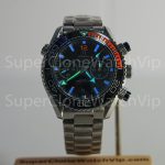 Omega Seamaster Planet Ocean 600M Chronograph Steel Model Black Dial Black-Orange Ceramic Bezel Steel Bracelet 45.5mm Replica Watches - 2-192-scaled