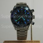 Omega Seamaster Planet Ocean 600M Chronograph Steel Model Black Dial Black Ceramic Bezel Steel Bracelet 45.5mm Replica Watches - 2-193-scaled