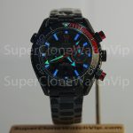 Omega Seamaster Planet Ocean 600M Chronograph "Deep Black" Volvo Ocean Race Limited Edition Black-Red Ceramic Bezel Black Steel Bracelet 45.5mm Replica Watches - 2-194-scaled