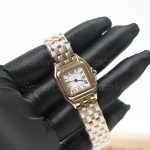 Cartier Panthère Rose Gold White Dial Rose Gold Bracelet 22x30mm Replica Watches - 2-220-scaled