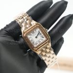 Cartier Panthère Rose Gold White Dial Rose Gold Bracelet 27x37mm Replica Watches - 2-228-scaled