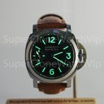 Panerai Luminor Marina PAM00111 Steel Black Dial Brown Leather Strap 44mm Replica Watches - 2-243-scaled
