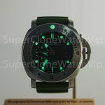 Panerai Submersible Verde Militare PAM01055 Steel Green Dial Green Rubber Strap 42mm Replica Watches - 2-252-scaled