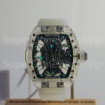 Richard Mille RM 53-02 Sapphire Case Skeleton Dial White Rubber Strap 49mm Replica Watch - 2-99-scaled