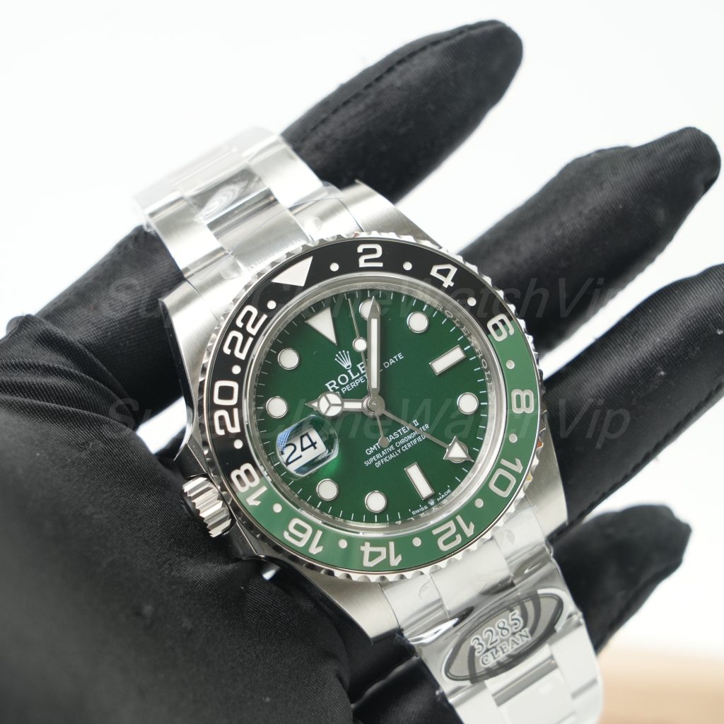 Rolex GMT-Master II 126720VTNR Steel Left-Handed Sprite Green Dial Oyster Bracelet 40mm Replica Watch - 3-112-scaled