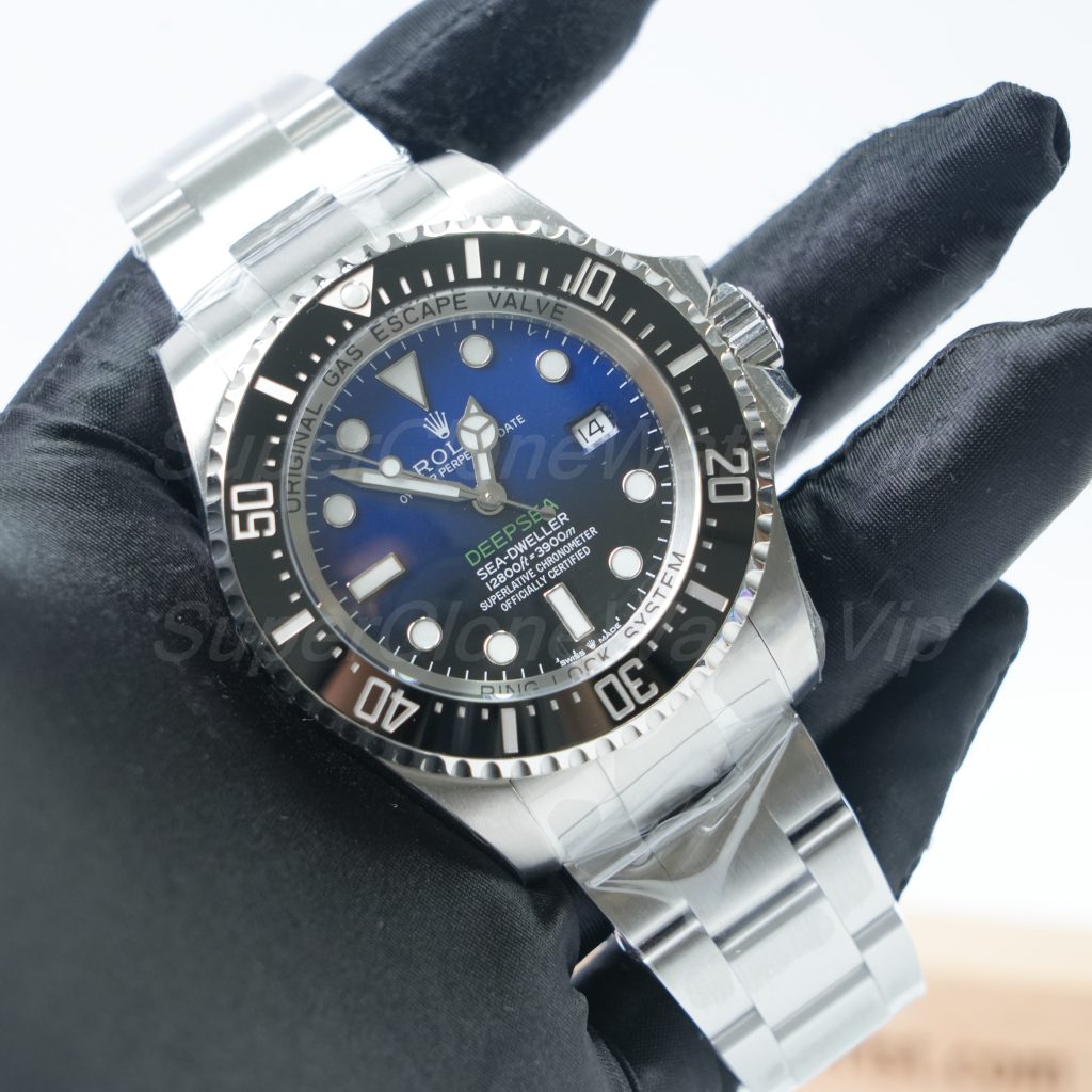 Rolex Deepsea 126660 904L Steel Black Ceramic Bezel D-Blue Dial Oyster Bracelet 44mm Replica Watch - 3-137-scaled