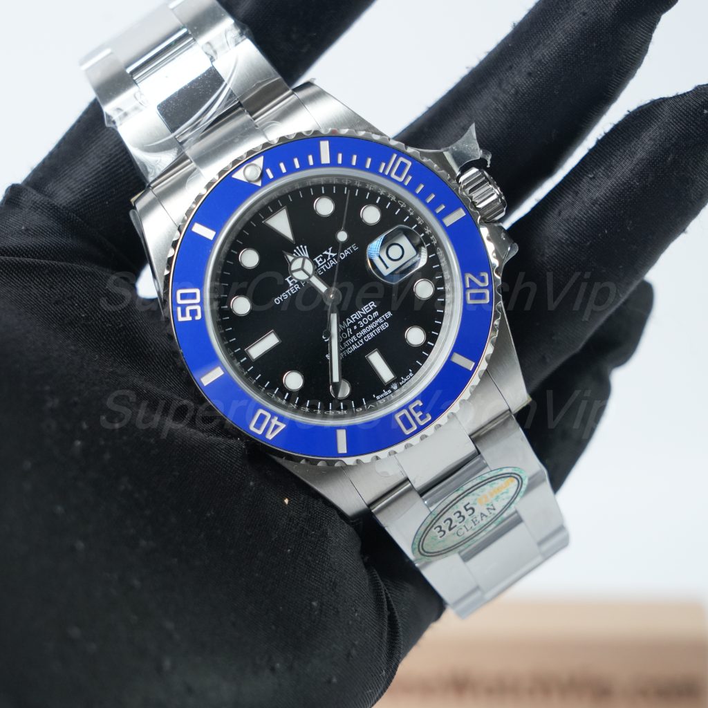 Rolex-Submariner-126610LB-Black-Dial-Blue-Bezel-Steel-41mm Replica Watches - 3-159-scaled