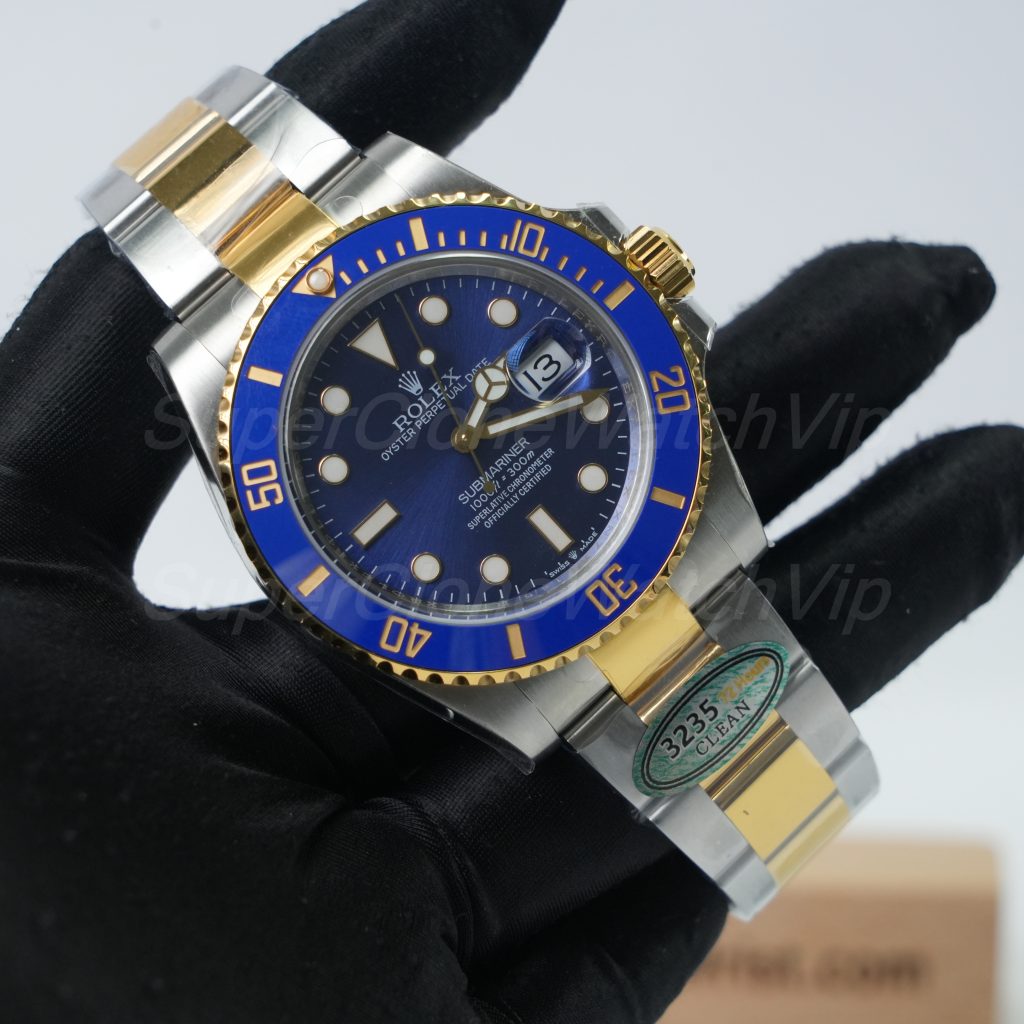 Rolex Submariner 126613LB Two-Tone Blue Dial Blue Ceramic Bezel Two-Tone Oyster Bracelet 41mm Replica Watch - 3-161-scaled