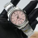 Rolex Oyster Perpetual Steel Model Candy Pink Dial Oyster Bracelet 36mm Replica Watch - 3-187-scaled