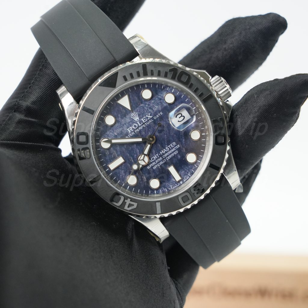 Rolex Yacht-Master 42 226659 904L Steel Falcon's Eye Dial Matte Black Ceramic Bezel Rubber Strap 42mm Replica Watch - 3-188-scaled
