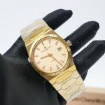 Vacheron Constantin Historiques 222 18K Yellow Gold Gold Dial Hexagonal Bracelet 37mm Replica Watch - 3-196-scaled
