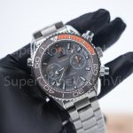 Omega Seamaster Planet Ocean 600M Chronograph Steel Model Grey Dial Grey-Orange Ceramic Bezel Steel Bracelet 45.5mm Replica Watches - 3-199-scaled