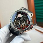Roger Dubuis Excalibur Spider RDDBEX0545 Titanium Skeleton Dial Titanium Bezel Black Rubber Strap 45mm Replica Watches - 3-203