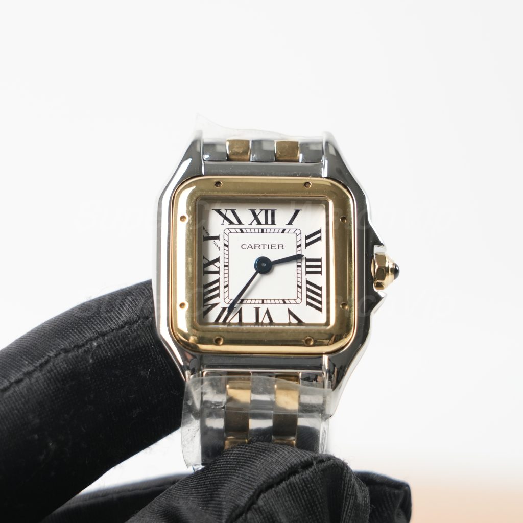 Cartier Panthère Two-Tone White Dial Two-Tone Bracelet 22x30mm Replica Watches - 3-222-scaled