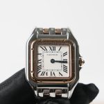 Cartier Panthère Two-Tone Rose Gold White Dial Two-Tone Rose Gold Bracelet 27x37mm Replica Watches - 3-230-scaled