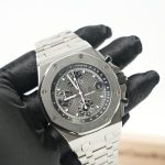 Audemars Piguet Royal Oak Offshore Steel Model Chronograph Grey Tapisserie Dial Steel Bracelet 42mm Replica Watch - 3-233-scaled