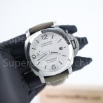 Panerai Luminor Marina PAM01314 Steel Model White Dial Brown Leather Strap 44mm Replica Watches - 3-253-scaled