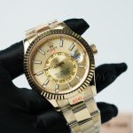 Rolex-Sky-Dweller-326238-Gold-Dial-Yellow-Gold-42mm Super Clone Watches Replica Watches - 3-254-scaled