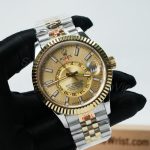 Rolex-Sky-Dweller-326933-Gold-Dial-Steel-Gold-42mm Super Clone Watches Replica Watches - 3-255-scaled