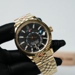 Rolex-Sky-Dweller-326238-Black-Dial-Yellow-Gold-42mm Super Clone Watches Replica Watches - 3-256-scaled