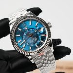 Rolex-Sky-Dweller-326934-Bright-Blue-Dial-Steel-42mm Super Clone Watches Replica Watches - 3-262-scaled