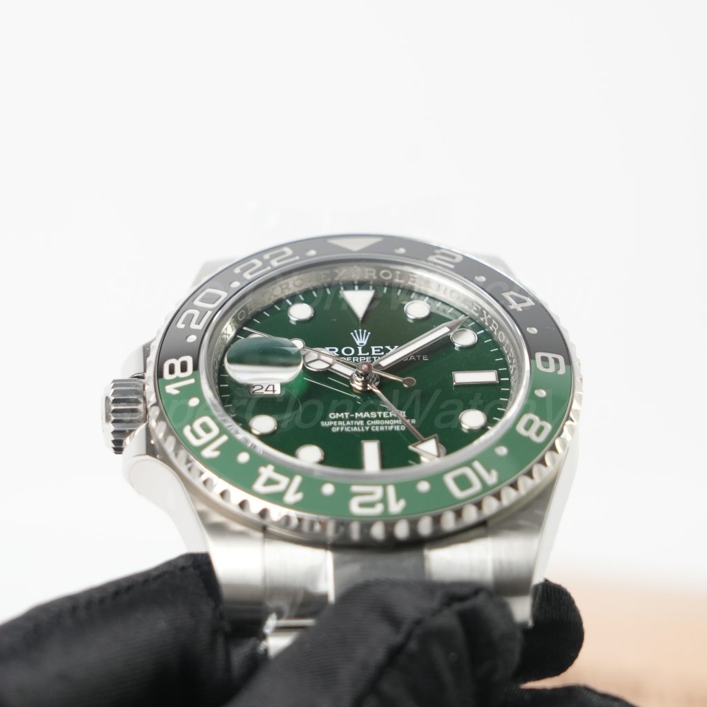 Rolex GMT-Master II 126720VTNR Steel Left-Handed Sprite Green Dial Oyster Bracelet 40mm Replica Watch - 4-112-scaled
