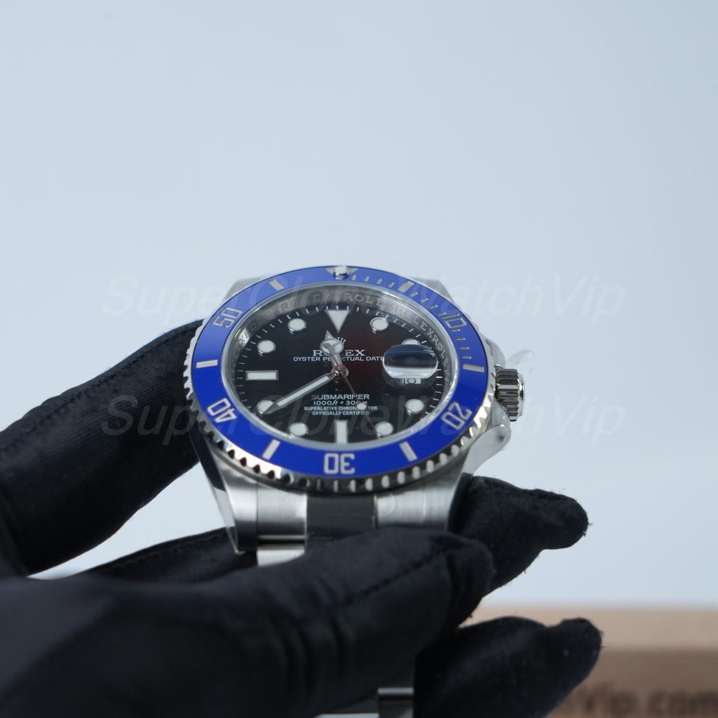 Rolex-Submariner-126610LB-Black-Dial-Blue-Bezel-Steel-41mm Replica Watches - 4-159-scaled