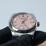 Rolex Oyster Perpetual Steel Model Candy Pink Dial Oyster Bracelet 36mm Replica Watch - 4-184-scaled