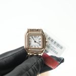 Cartier Panthère Rose Gold White Dial Rose Gold Bracelet 22x30mm Replica Watches - 4-217-scaled