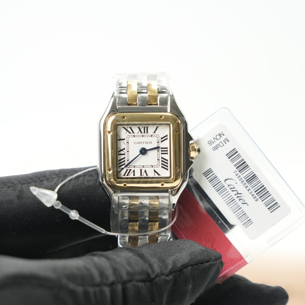 Cartier Panthère Two-Tone White Dial Two-Tone Bracelet 22x30mm Replica Watches - 4-220-scaled