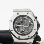 Audemars Piguet Royal Oak Offshore Steel Model Chronograph Grey Tapisserie Dial Steel Bracelet 42mm Replica Watch - 4-230-scaled
