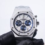 Audemars Piguet Royal Oak Chronograph 26315ST Steel Model Silver Grande Tapisserie Dial Blue Sub-dials Steel Bracelet 38mm Replica Watch - 4-231-scaled