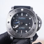 Panerai Submersible PAM00973 Steel Black Dial Brushed Steel Bezel Black Rubber Strap 42mm Replica Watches - 4-239-scaled
