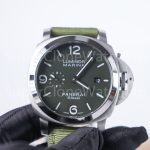 Panerai Luminor Marina eSteel PAM01356 Verde Smeraldo Green Gradient Dial Fabric Strap 44mm Replica Watches - 4-248-scaled