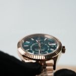 Rolex-Sky-Dweller-326235-Blue-Green-Dial-Rose-Gold-42mm Super Clone Watches Replica Watches - 4-253-scaled