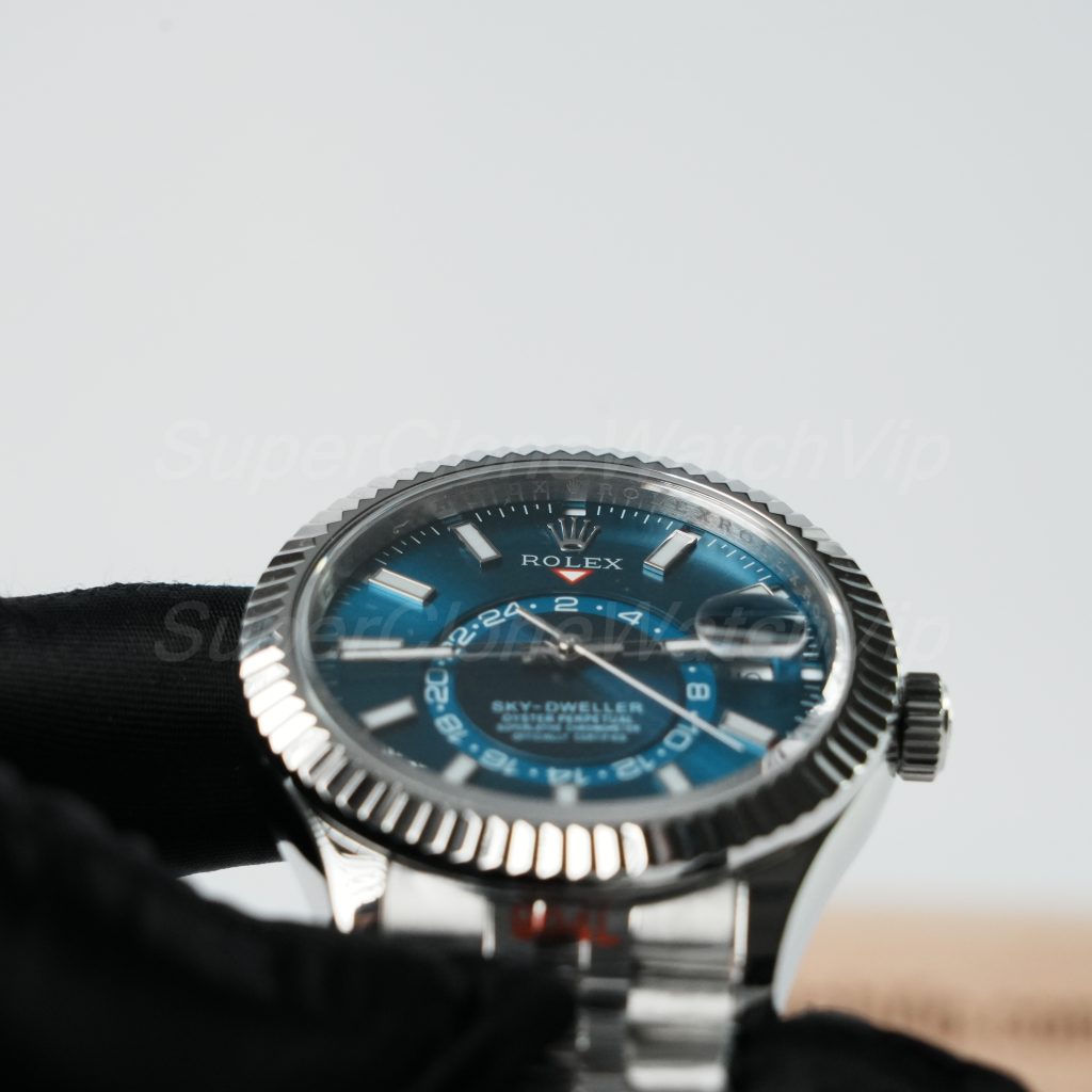 Rolex-Sky-Dweller-326934-Bright-Blue-Dial-Steel-42mm Super Clone Watches Replica Watches - 4-259-scaled