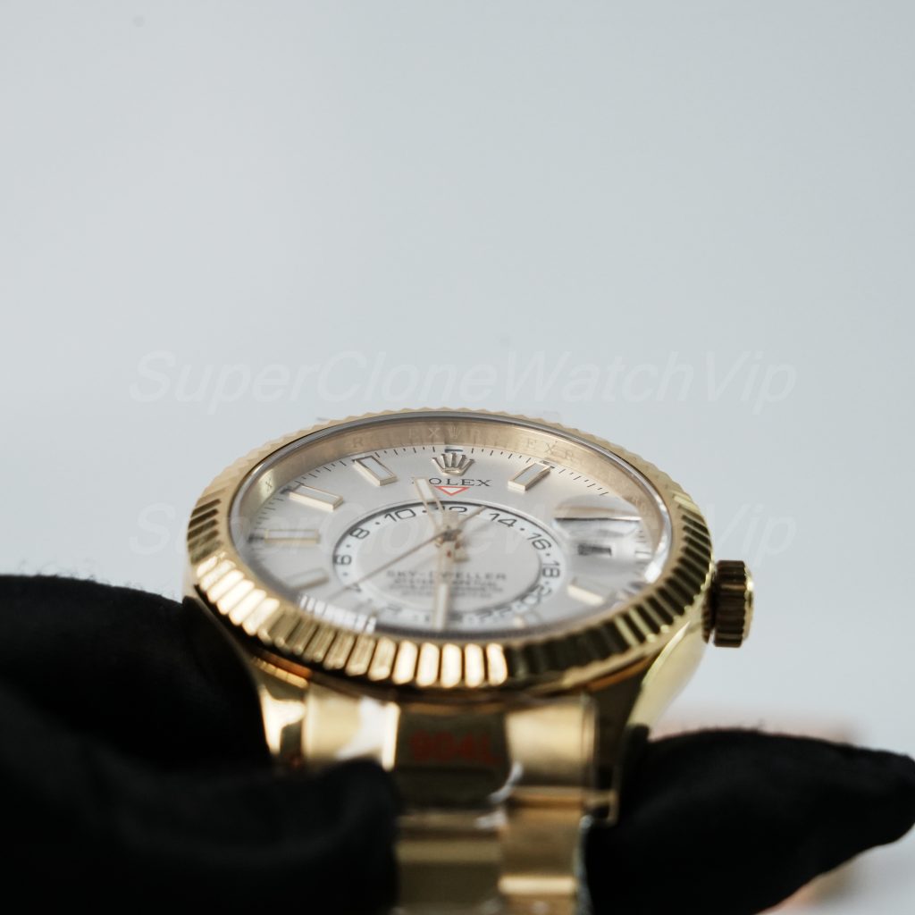 Rolex-Sky-Dweller-336239-White-Dial-Yellow-Gold-42mm Super Clone Watches Replica Watches - 4-261-scaled