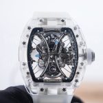 Richard Mille RM 53-02 Sapphire Case Skeleton Dial White Rubber Strap 49mm Replica Watch - 4-99-scaled