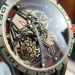 Roger Dubuis Excalibur Spider RDDBEX0545 Titanium Skeleton Dial Titanium Bezel Black Rubber Strap 45mm Replica Watches - 5-202