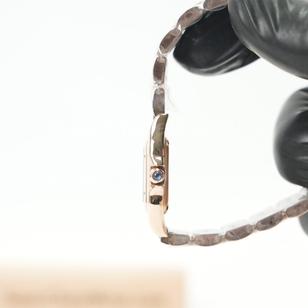 Cartier Panthère Rose Gold White Dial Rose Gold Bracelet 22x30mm Replica Watches - 5-217-scaled