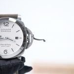Panerai Luminor Marina PAM01314 Steel Model White Dial Brown Leather Strap 44mm Replica Watches - 5-249-scaled