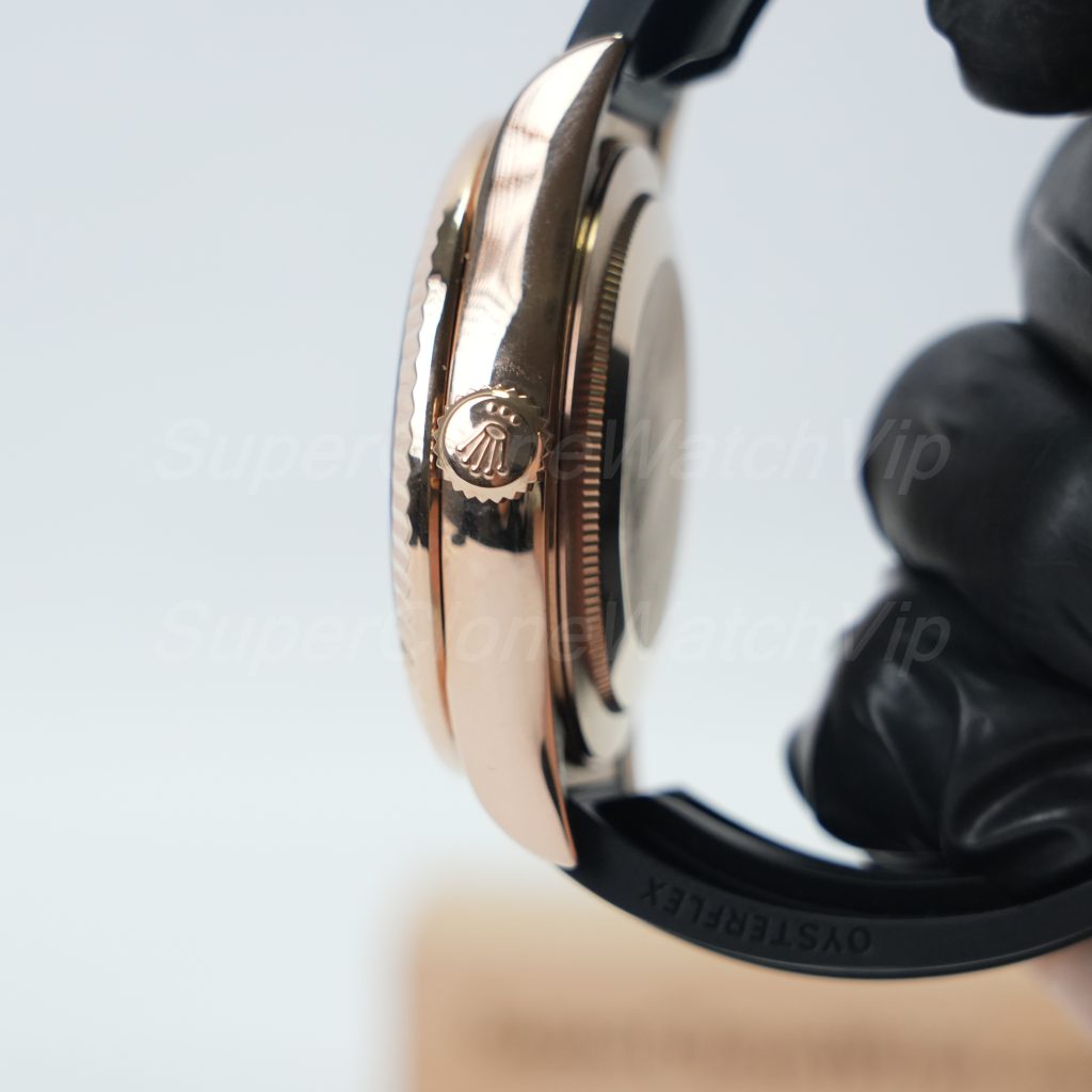 Rolex-Sky-Dweller-336235-White-Dial-Rose-Gold-Rubber-Strap-42mm Super Clone Watches Replica Watches - 5-259-scaled