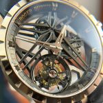 Roger Dubuis Excalibur RDDBEX0836 18K Rose Gold Skeleton Dial Rose Gold Bezel Black Rubber Strap 42mm Replica Watches - 6-203