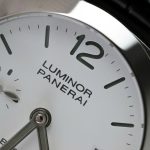 Panerai Luminor BiTempo PAM01367 Steel Model White Dial Black Alligator Leather Strap 44mm Replica Watches - 6-206