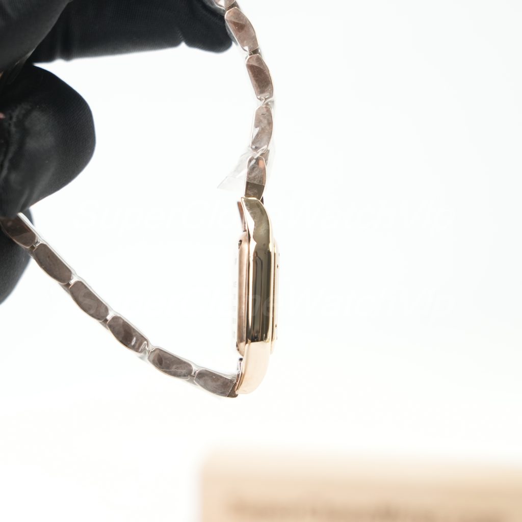 Cartier Panthère Rose Gold White Dial Rose Gold Bracelet 22x30mm Replica Watches - 6-221-scaled